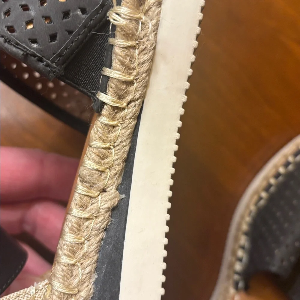 a.n.a Navy and White Espadrilles